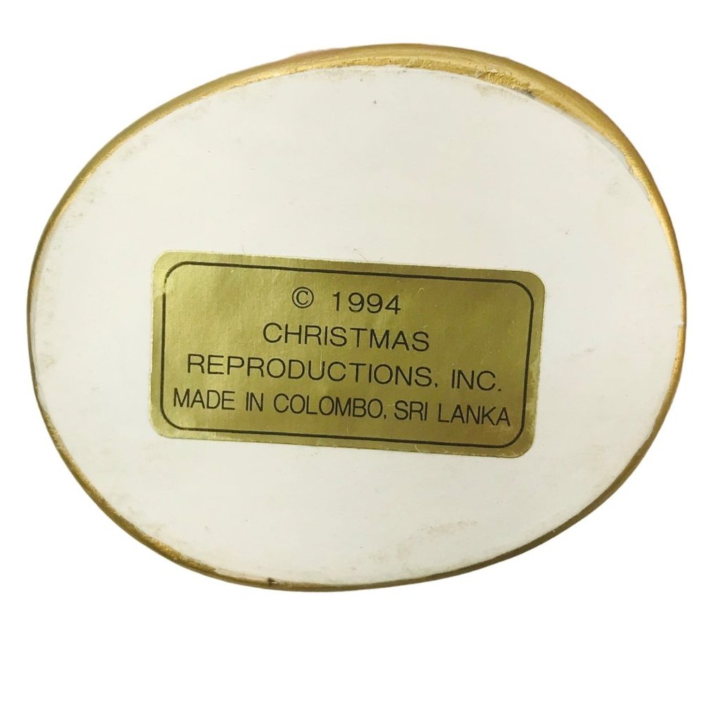 Vintage Christmas Reproductions Memories Of Santa Ornament 1892 Preowned In Box - Picture 6 of 7